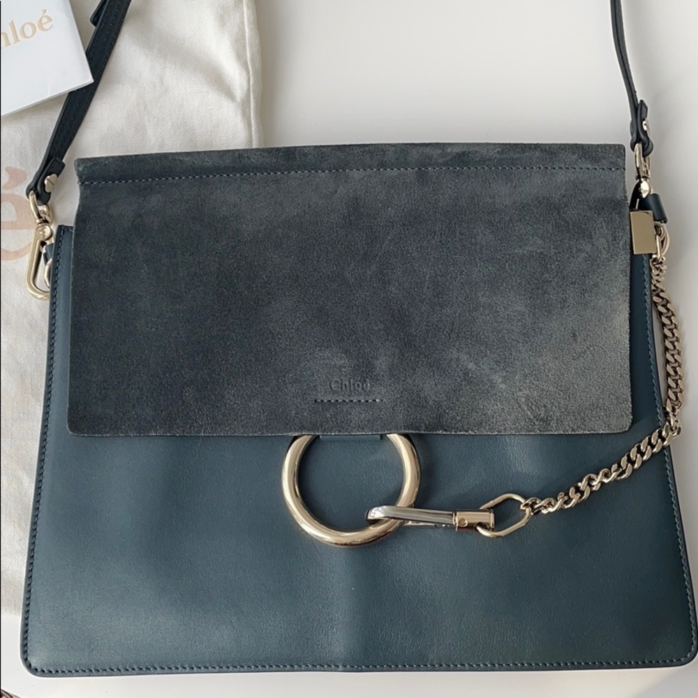 Pre-loved authentic Chloe Faye bag in Size Medium